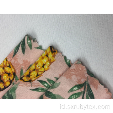 DTY Brushed Pineapple Print Fabric